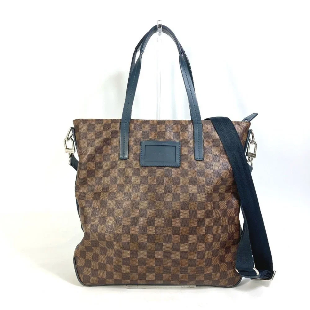 LOUIS VUITTON Authentic Brown Damier Canvas Shoulder Bag